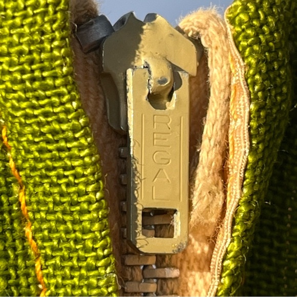 Vintage 60s Mod Floral Woven Shift Sheath Dress Tan Orange Green Pink - Picture 11 of 16